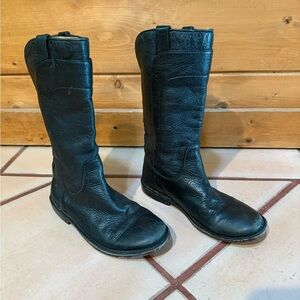 Frye Kids Black Leather Paige Boots